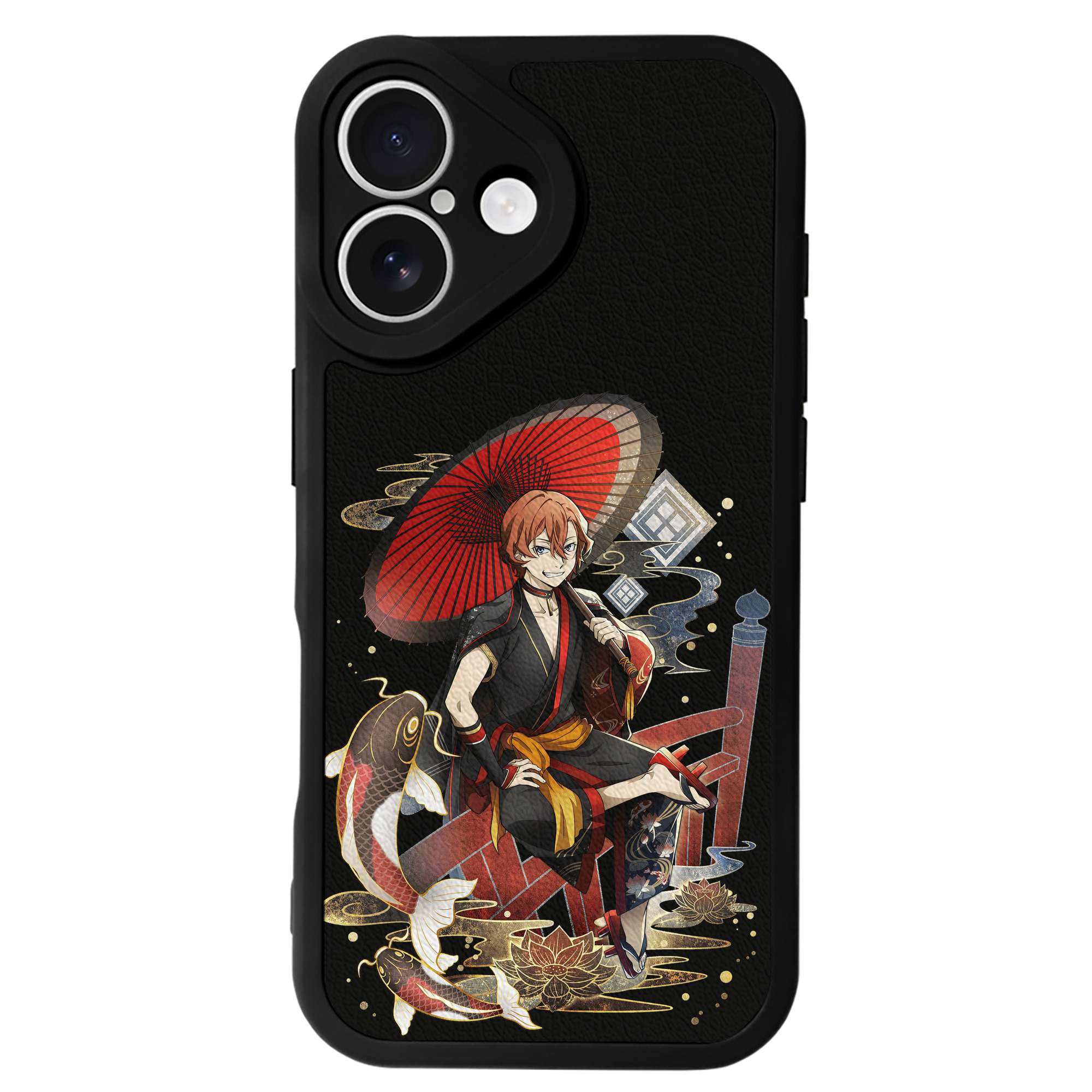 （画像用） 文豪ストレイドッグス Bungo Stray Dogs 【iPhone 16シリーズ対応】シリコンスマホケース（レザー調） 材質：シリコン